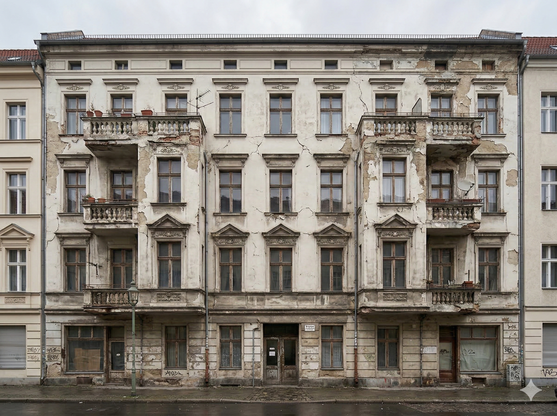 Fassadenrenovierung Berlin – Vorher