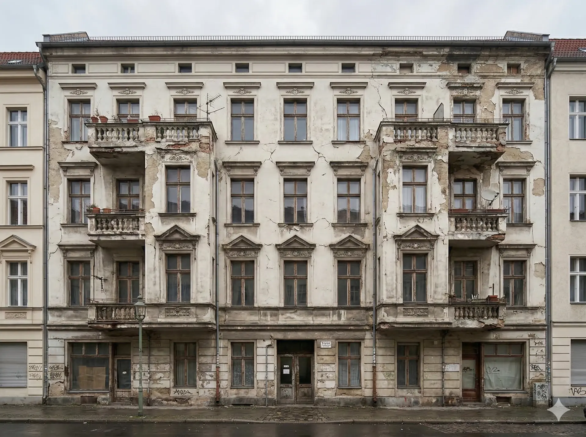 Fassadenrenovierung Berlin – Vorher